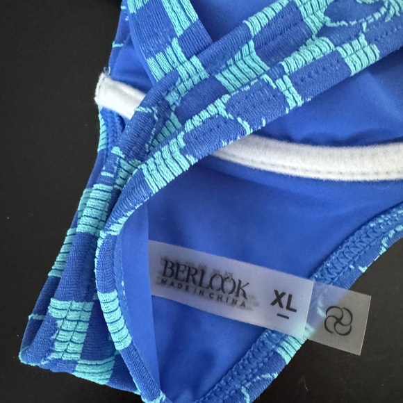 Blue Patterned Women's Bikini Set - Picture 8 of 8